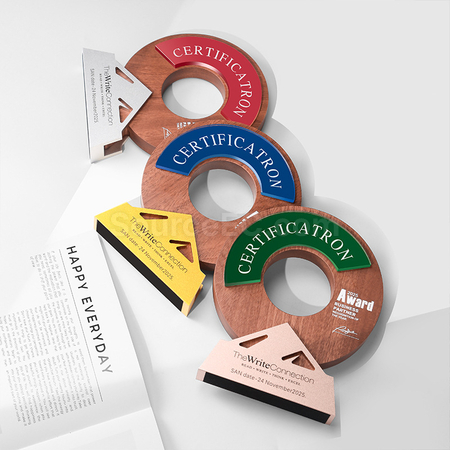 Customization Solid Wood Crystal Award Promotional Products