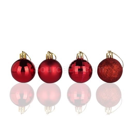 Customization Christmas Electroplated Plastic Decorative Balls Promotional Products