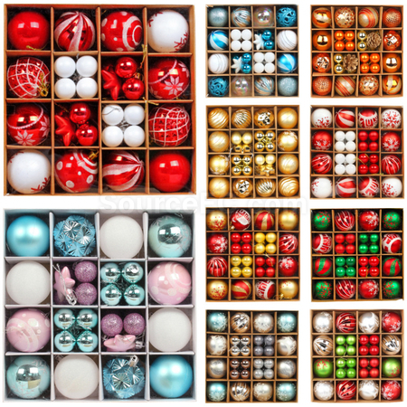 Customization Christmas Electroplated Plastic Decorative Balls Promotional Products