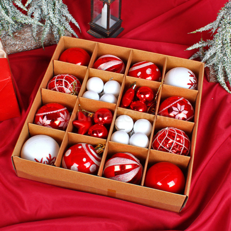 Customization Christmas Electroplated Plastic Decorative Balls Promotional Products