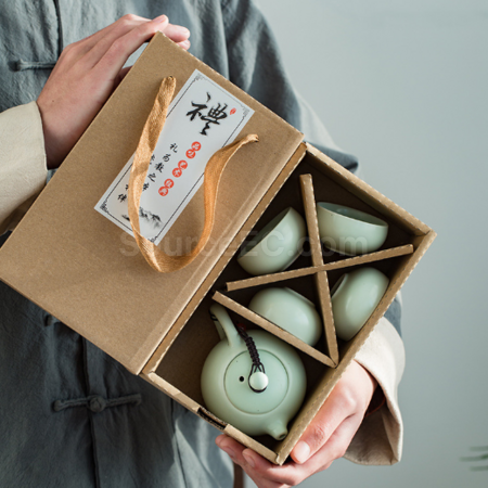 Customization Portable travel ceramic tea set Promotional Products