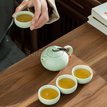 Customization Portable travel ceramic tea set Promotional Products