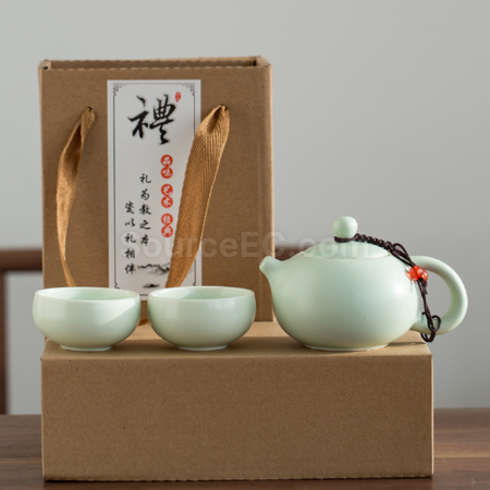 Customization Portable travel ceramic tea set Promotional Products