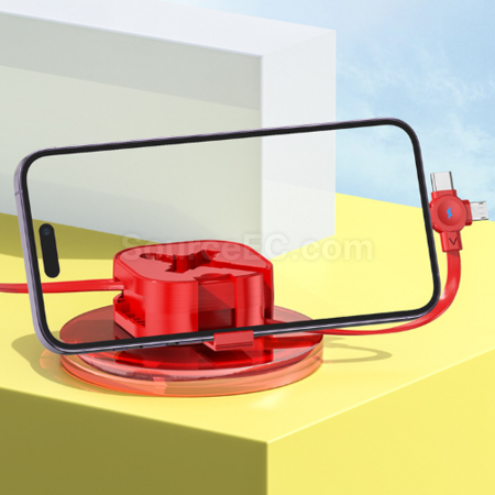 Customization Retractable storage stand three-in-one data cable Promotional Products