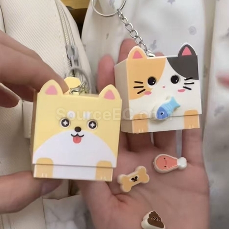 Customization Magnetic Sound-Producing Face-Changing Stress-Relief Keychain Pendant Promotional Products