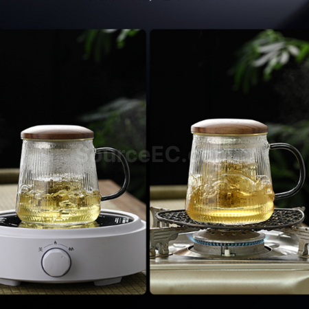 Customization Glass tea cup with tea and water separation function for making tea Promotional Products