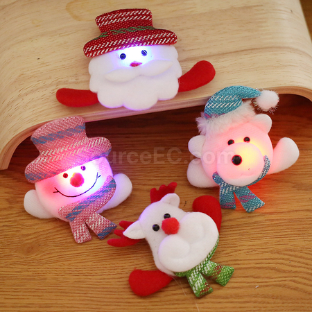 Customization LED Christmas Badge Promotional Products