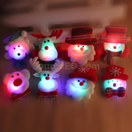 Customization LED Christmas Badge Promotional Products