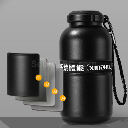 Customization 316 double-layer vacuum mountaineering pot thermos cup Promotional Products