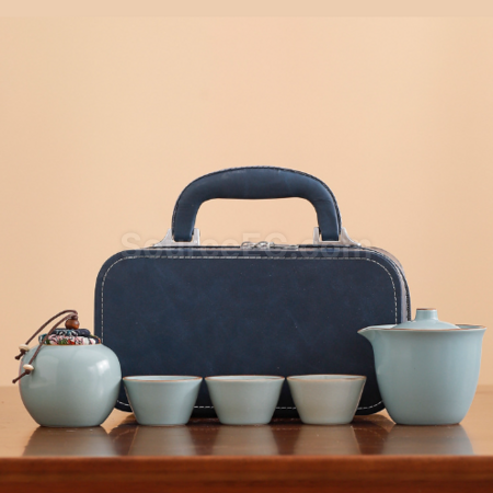 Customization Ru Kiln Travel Tea Set Promotional Products
