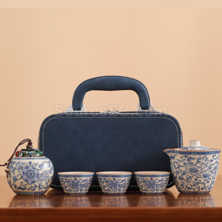 Customization Ru Kiln Travel Tea Set Promotional Products