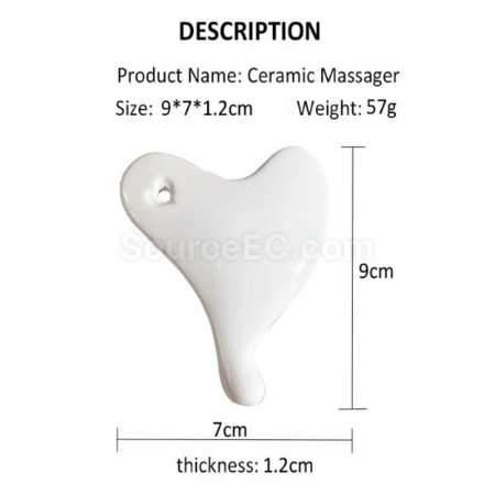 Customization Ceramic beauty massage gua sha board Promotional Products