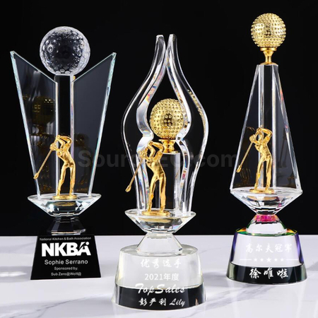 Crystal Golf Trophy