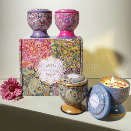 Customization Goblet with dried flower scented candle (can be made into a gift box) Promotional Products