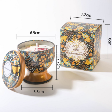Customization Goblet with dried flower scented candle (can be made into a gift box) Promotional Products
