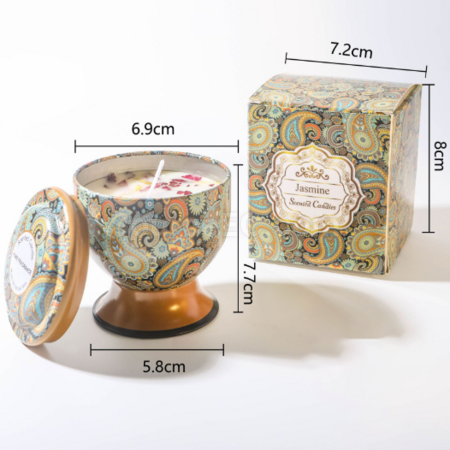 Customization Goblet with dried flower scented candle (can be made into a gift box) Promotional Products