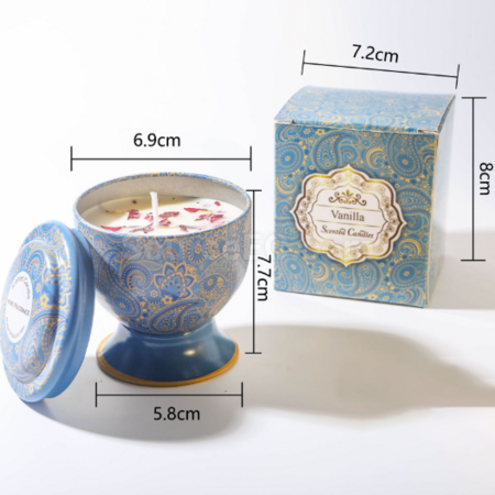 Customization Goblet with dried flower scented candle (can be made into a gift box) Promotional Products