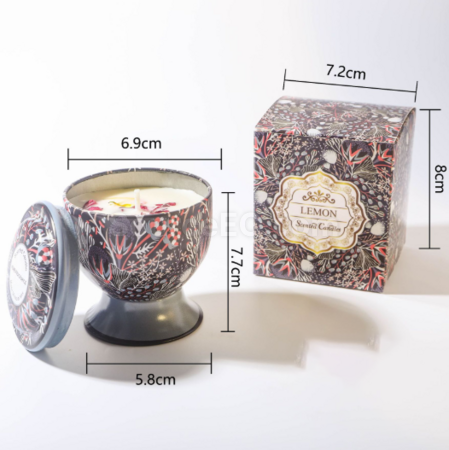 Customization Goblet with dried flower scented candle (can be made into a gift box) Promotional Products