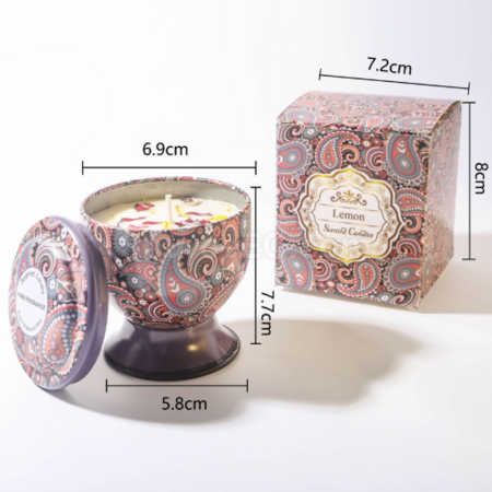 Customization Goblet with dried flower scented candle (can be made into a gift box) Promotional Products