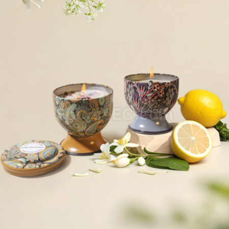 Customization Goblet with dried flower scented candle (can be made into a gift box) Promotional Products