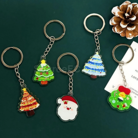 Customization Christmas Acrylic Keychain Promotional Products