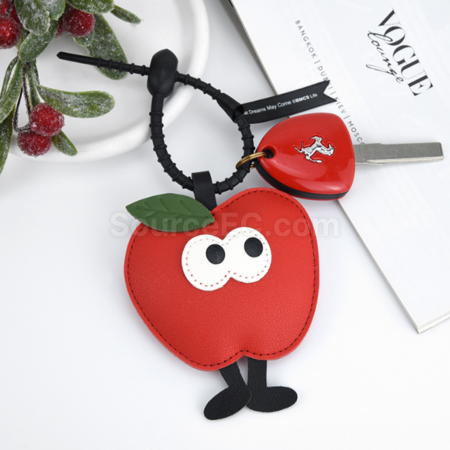 Customization PU Christmas Keychain Pendant Promotional Products