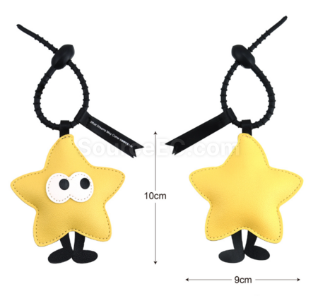 Customization PU Christmas Keychain Pendant Promotional Products