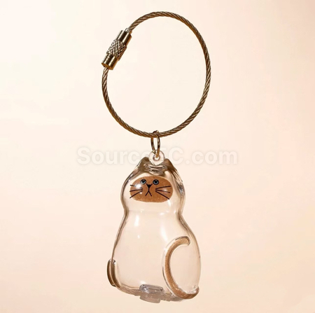 Customization Cute Kitten Transparent Hair Storage Box Promotional Products
