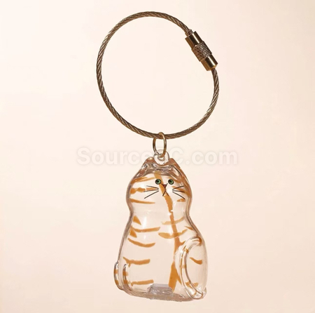 Customization Cute Kitten Transparent Hair Storage Box Promotional Products
