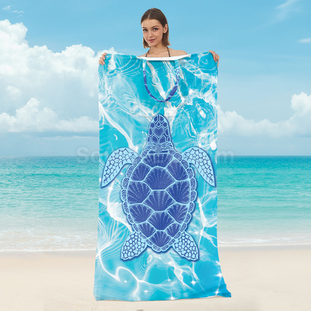 Customization Foldable 2-in-1 Beach Towel Shoulder Bag Promotional Products