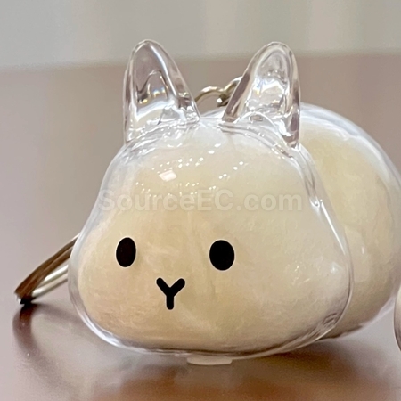 Customization Cute Little Rabbit Transparent Hair Storage Box Promotional Products