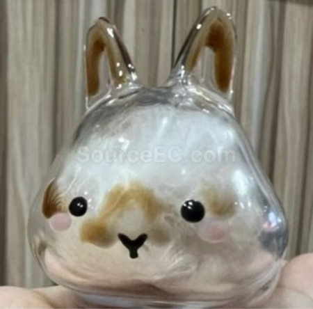 Customization Cute Little Rabbit Transparent Hair Storage Box Promotional Products