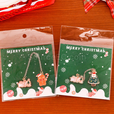 Customization Christmas Metal Pendant Bookmark Promotional Products