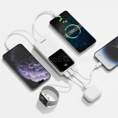 Customization Philips Comes With A Dual-Cable Power Bank Promotional Products