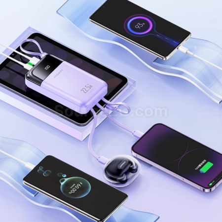 Customization Pisen Comes With A 22.5W Mini Power Bank With Four PD Wires. Promotional Products