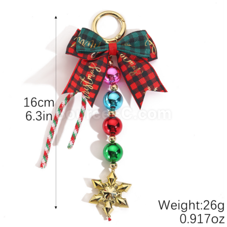 Customization Christmas atmosphere keychain pendant woven lanyard Promotional Products