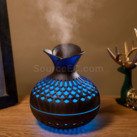Customization Creative wood-grain vase humidifier Promotional Products