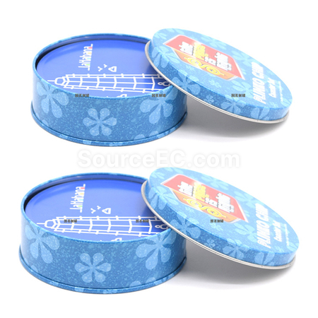Customization Tin can cork coaster Promotional Products