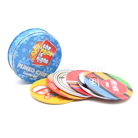 Customization Tin can cork coaster Promotional Products