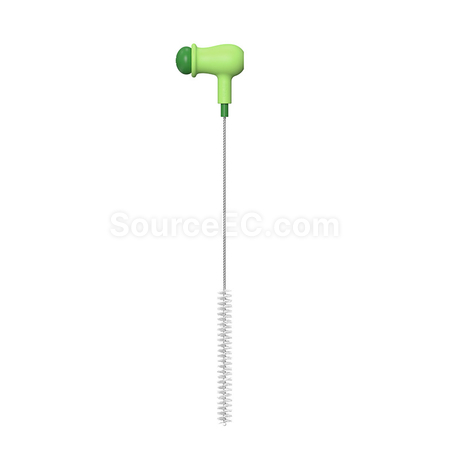 Customization Bendable pea straw brush Promotional Products