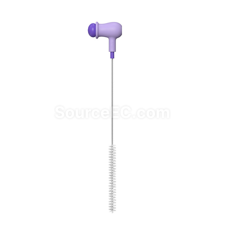 Customization Bendable pea straw brush Promotional Products