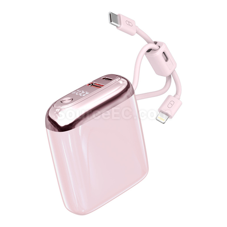 Customization 3C Certified Comes With Four Wires Mobile Power Bank Promotional Products