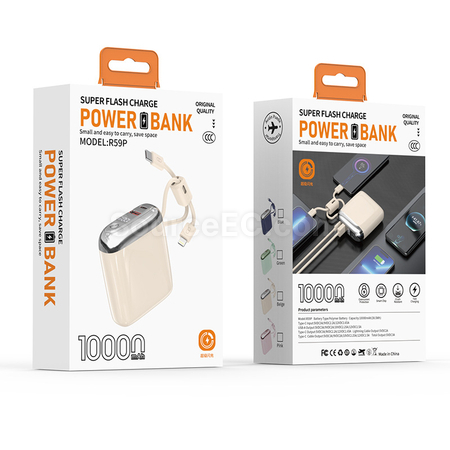 Customization 3C Certified Comes With Four Wires Mobile Power Bank Promotional Products