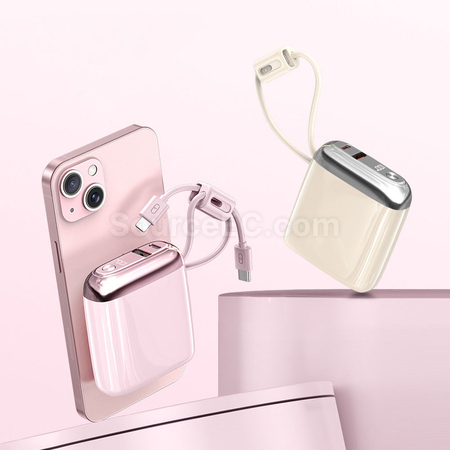 Customization 3C Certified Comes With Four Wires Mobile Power Bank Promotional Products