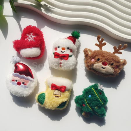 Customization Christmas Plush Brooch/Pendant Promotional Products