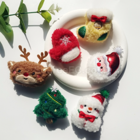 Customization Christmas Plush Brooch/Pendant Promotional Products