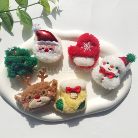 Customization Christmas Plush Brooch/Pendant Promotional Products