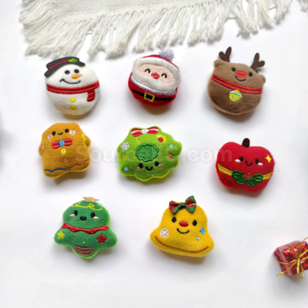 Customization Christmas plush brooch/Ornament Promotional Products