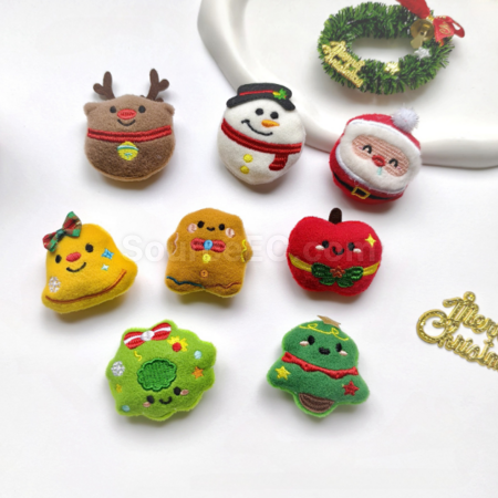 Customization Christmas plush brooch/Ornament Promotional Products