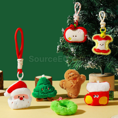Customization Christmas plush brooch/Ornament Promotional Products